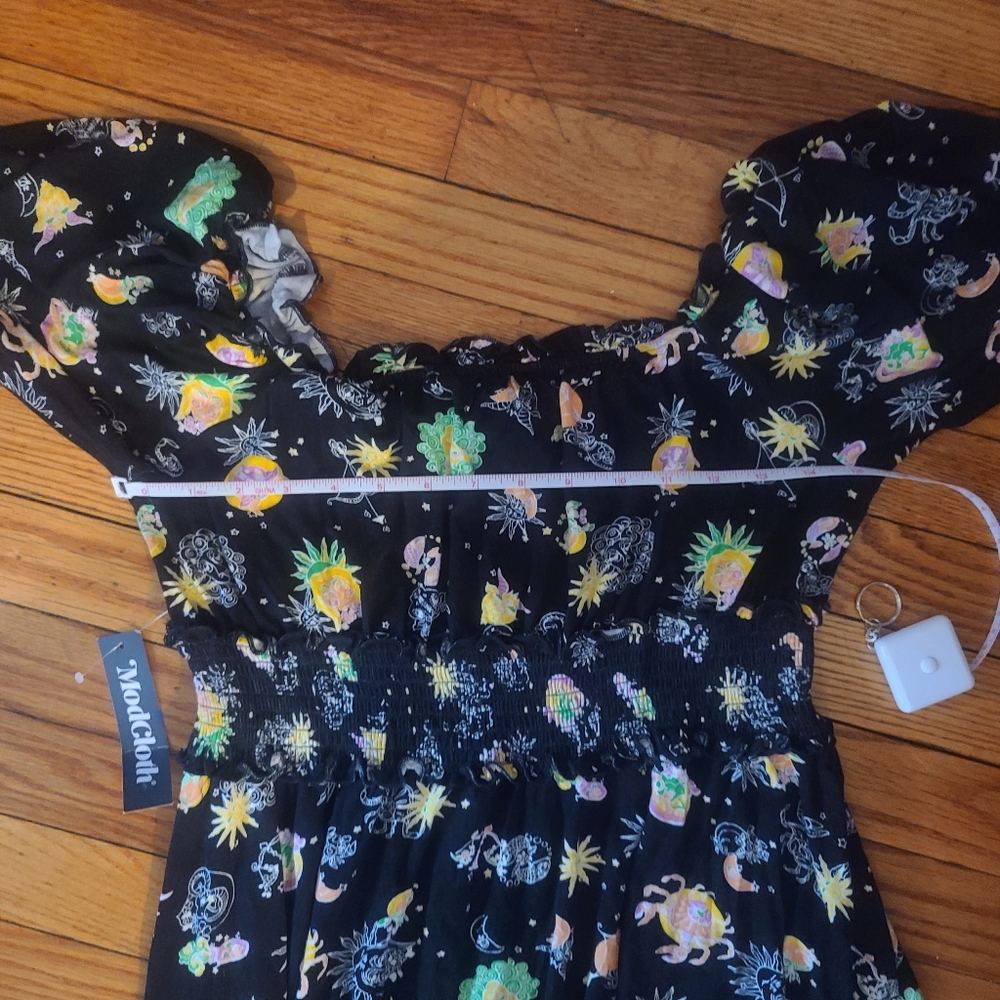 Zodiac print retro dress ModCloth NWT - L - Picture 4 of 4